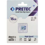 رم میکرو Pretec ظرفیت 16 گیگابایت (سرعت خواندن 80 مگابایت بر ثانیه)